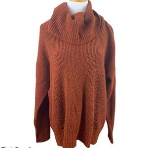 Jason Maxwell plush long line sweater in spice